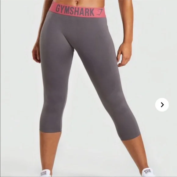 Gymshark Gray Seamless Crops - Picture 8 of 8
